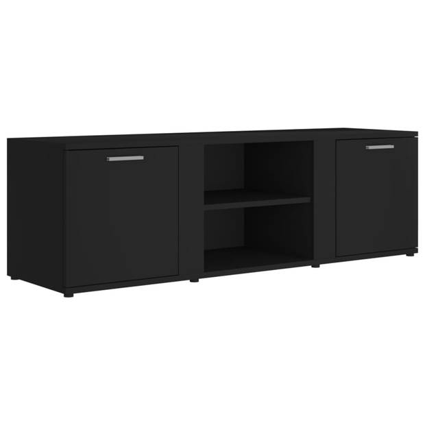 vidaXL Tv-meubel 120x34x37 cm bewerkt hout zwart