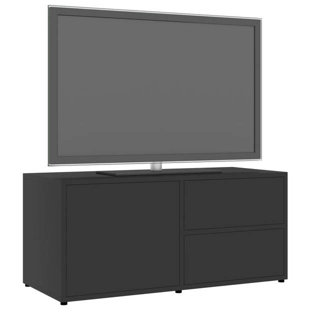 vidaXL Tv-meubel 80x34x36 cm bewerkt hout grijs