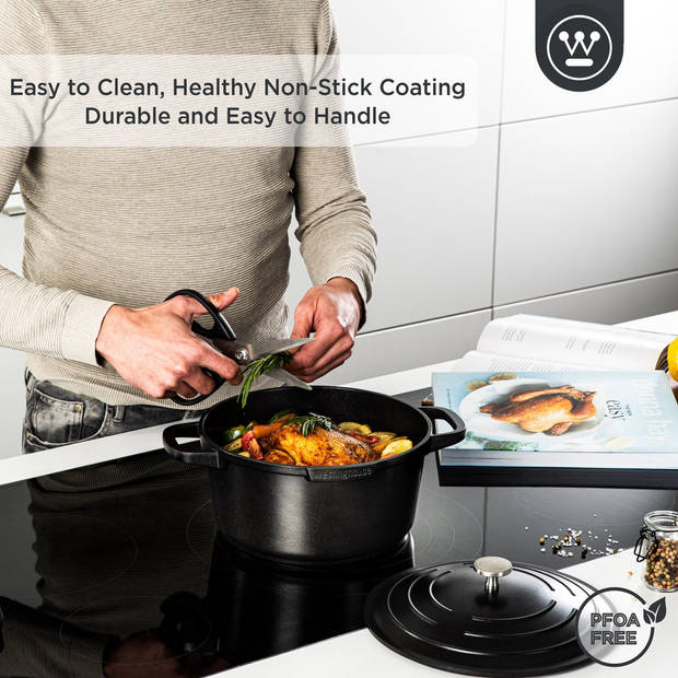 Westinghouse Braadpan Performance - Blissful Black - ø 24 cm / 4.5 liter