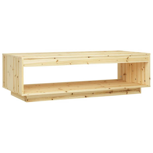 vidaXL Salontafel 110x50x33,5 cm massief vurenhout