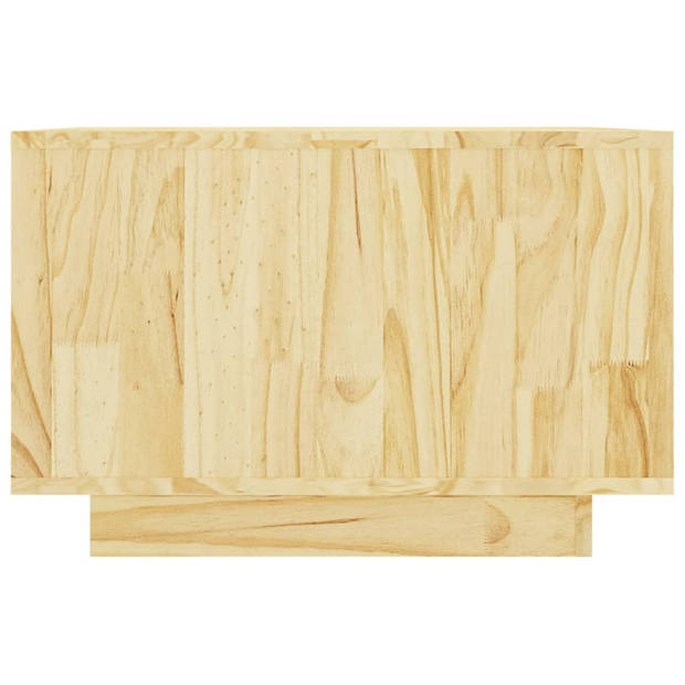 vidaXL Salontafel 50x50x33,5 cm massief grenenhout