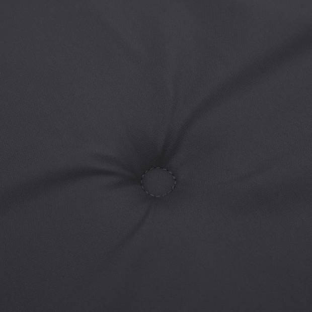vidaXL Tuinstoelkussens 6 st hoge rug 120x50x3 cm stof zwart