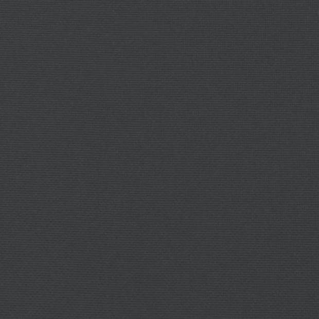 The Living Store Stoelkussens Oxford - 100 x 50 x 3 cm - Duurzaam en zacht - Zwarte buitenkussens - 6 stuks