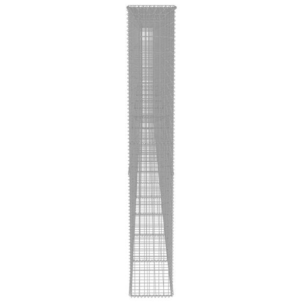 The Living Store Gabion mand - 900x50x200 cm - Zilver - Gegalvaniseerd staal