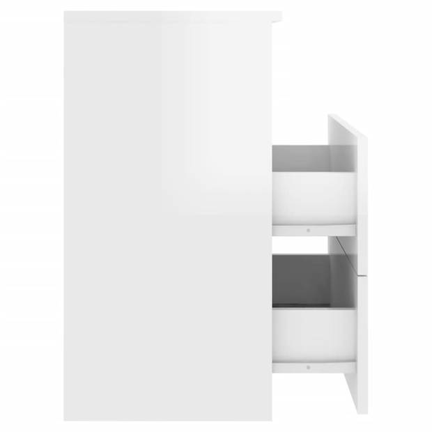 vidaXL Nachtkastje 50x32x60 cm hoogglans wit