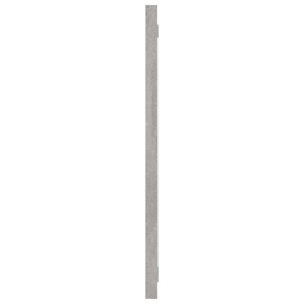 vidaXL 2-delige Badkamermeubelset bewerkt hout betongrijs