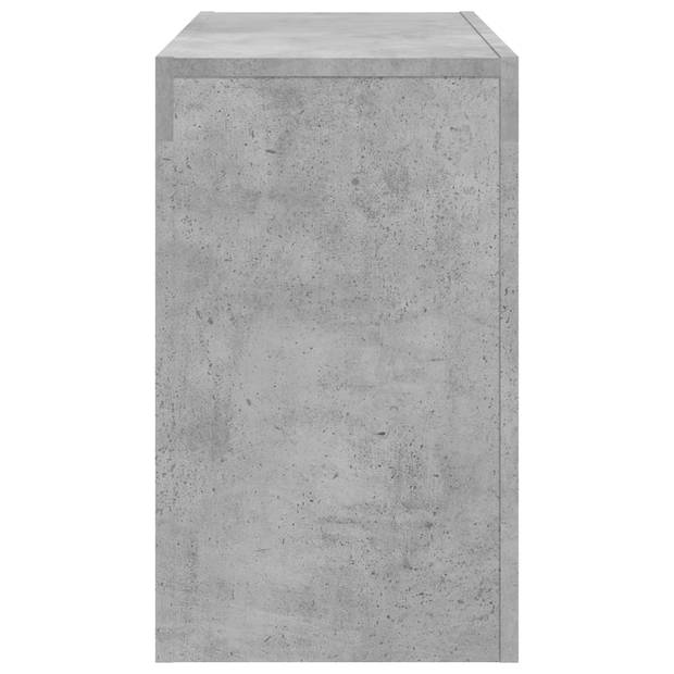 vidaXL 3-delige Salontafelset spaanplaat betongrijs