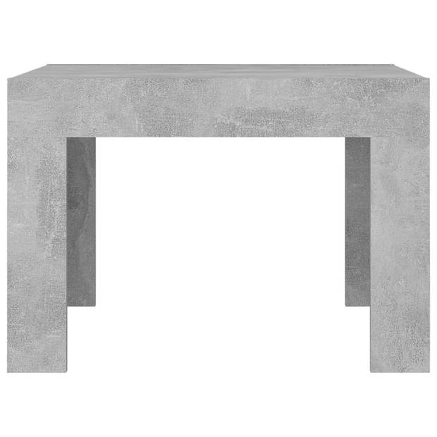 vidaXL Salontafel 50x50x35 cm bewerkt hout betongrijs