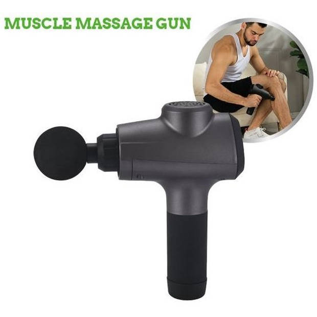 Orange Care Muscle Massage Gun, Elektrisch massagepistool 3 snelheden & 6 massagekoppen