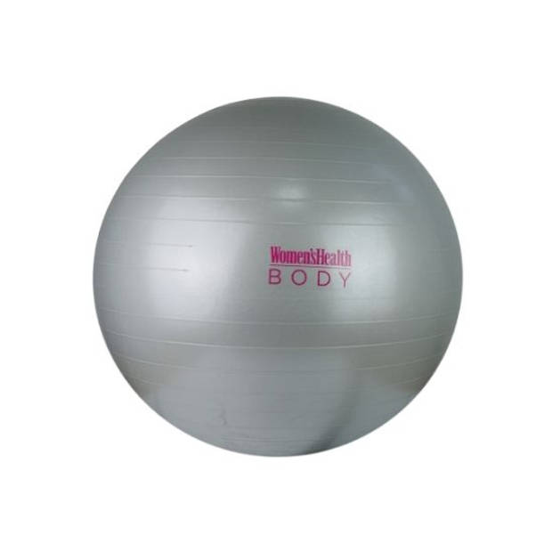Woman’s Health, Fitnessball, Yoga Bal, 75 cm, Anti Burst, Grijs
