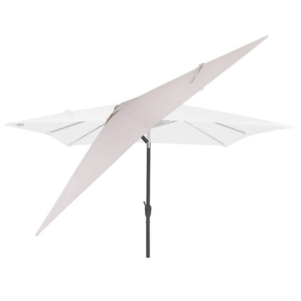 VONROC Premium Stokparasol Rosolina 280x280cm - Incl. beschermhoes – Vierkante parasol - Kantelbaar – UV werend doek - B