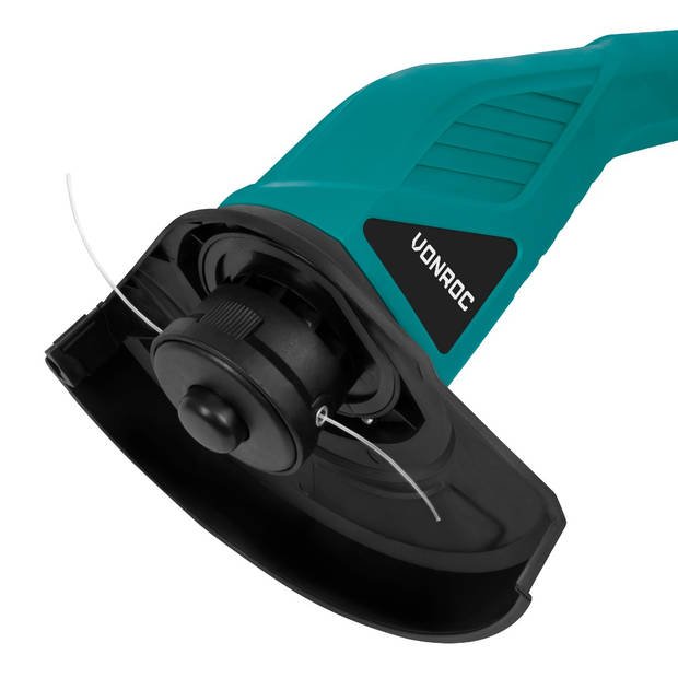 VONROC Grastrimmer 300W – Ø230mm maaidiameter – Incl. 4m draadspoel - Tap and Go systeem