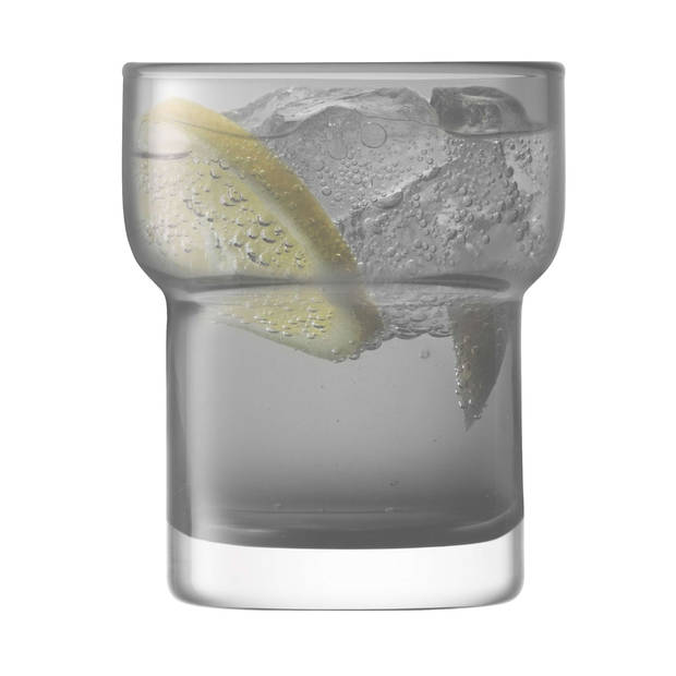 L.S.A. - Utility Tumbler Glas 300 ml Set van 2 Stuks - Glas - Grijs