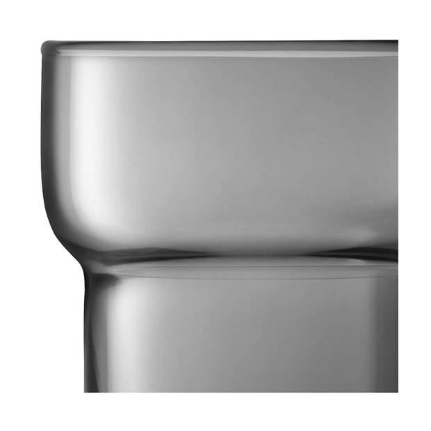 L.S.A. - Utility Tumbler Glas 300 ml Set van 2 Stuks - Glas - Grijs
