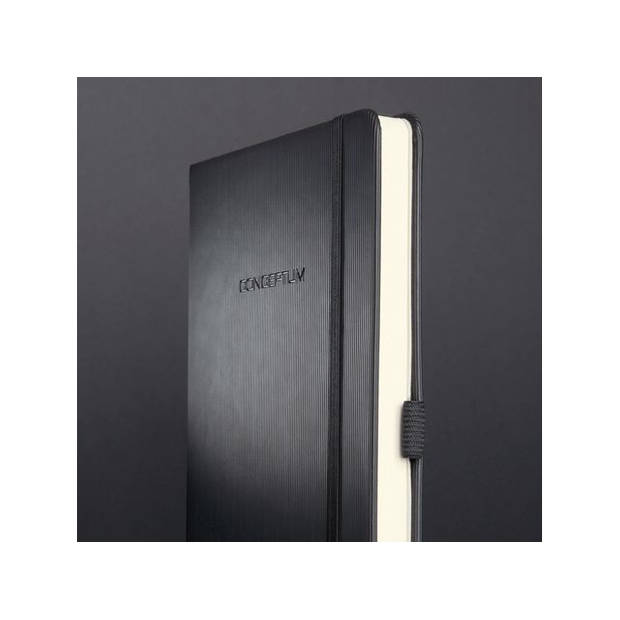 Sigel notitieboek Conceptum Pure A4 geruit hardcover zwart