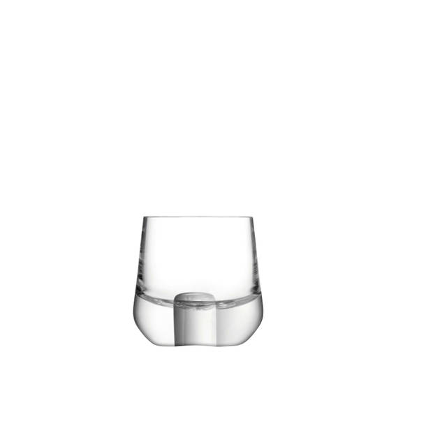 L.S.A. - Whiskey Cut Tumbler Glas 180 ml Set van 2 Stuks - Glas - Transparant