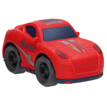 Mini Club raceauto pull-back junior 14,5 cm rood