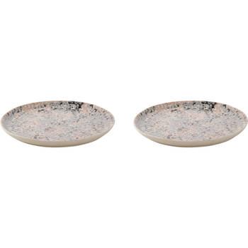 Palmer Bord Confetti 27 cm Roze Stoneware 2 stuks