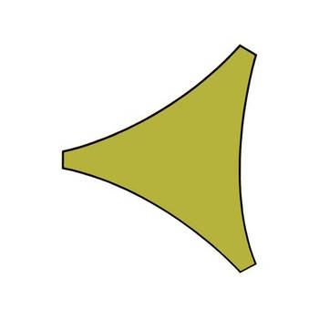 Velleman Schaduwdoek Driehoek 3,6x3,6x3,6 Lichtgroen