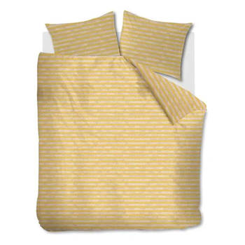 Ariadne at Home dekbedovertrek Knit Stripes - Geel - 1-Persoons 140x200/220 cm