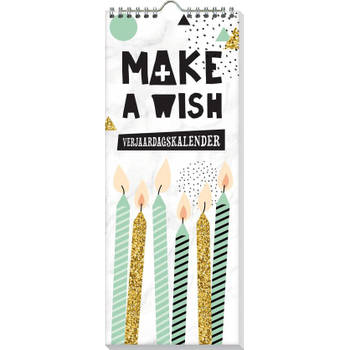 Verjaardagskalender - Make a Wish - 13 X 33 cm