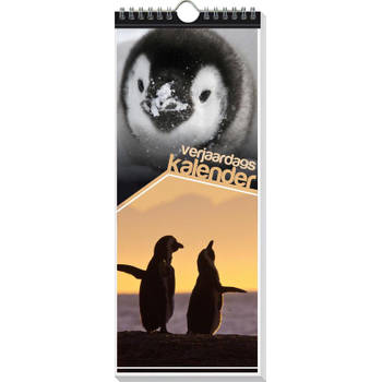 Verjaardagskalender - Pinguïn - 13 x 33 cm