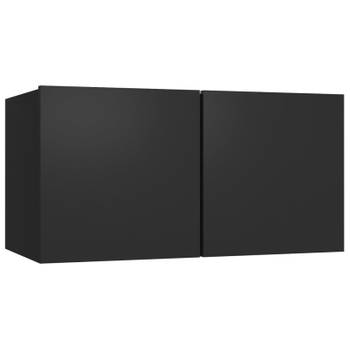 vidaXL Tv-hangmeubel 60x30x30 cm zwart