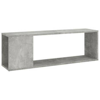 vidaXL Tv-meubel 100x24x32 cm bewerkt hout betongrijs