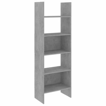 vidaXL Boekenkast 60x35x180 cm bewerkt hout betongrijs