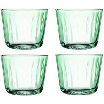 L.S.A. - Mia Tumbler Glas 250 ml Set van 4 Stuks - Gerecycled Glas - Transparant