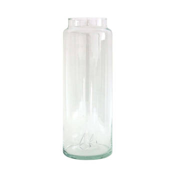 TAK Design - Drinken Waterglas XL Handgemaakt 10/30 Silver Diamonds - Glas - Zilver