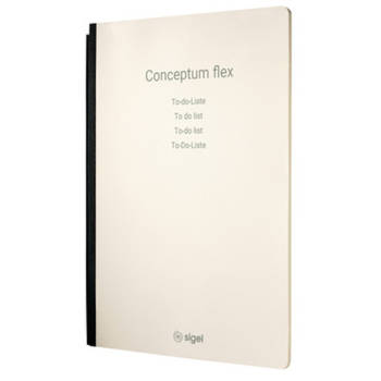 Sigel notitieblok Conceptum A4 to-do crème 92 pagina's