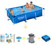 Bestway Zwembad - Steel Pro - 259 x 170 x 61 cm - Inclusief WAYS Onderhoudspakket, Filterpomp & Grondzeil