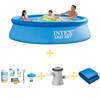 Intex Zwembad - Easy Set - 305 x 76 cm - Inclusief WAYS Onderhoudspakket, Filterpomp & Grondzeil