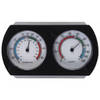 Luchtvochtigheidsmeter/thermometer - kunststof - 9 cm - Buitenthermometers