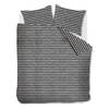 Ariadne at Home dekbedovertrek Knit Stripes - Zwart/Wit - 1-Persoons 140x200/220 cm
