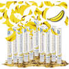 Confetti Kanon XL 40 cm - Bananen - metallic confetti shooter - party popper - 10 Stuks