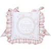 Clayre & Eef stoelkussenhoes - Katoen - 40 x 40 cm - Landelijk - Blossom - Oud Roze - 2 Stuks