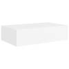 vidaXL Wandschap met lade 40x23,5x10 cm MDF wit