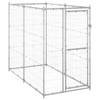 vidaXL Hondenkennel voor buiten 110x220x180 cm gegalvaniseerd staal