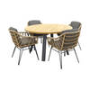 4 Seasons Cottage/Ambassador 130 cm. rond tuinset - 5 delig