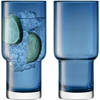 L.S.A. - Utility Longdrinkglas 390 ml Set van 2 Stuks - Glas - Blauw