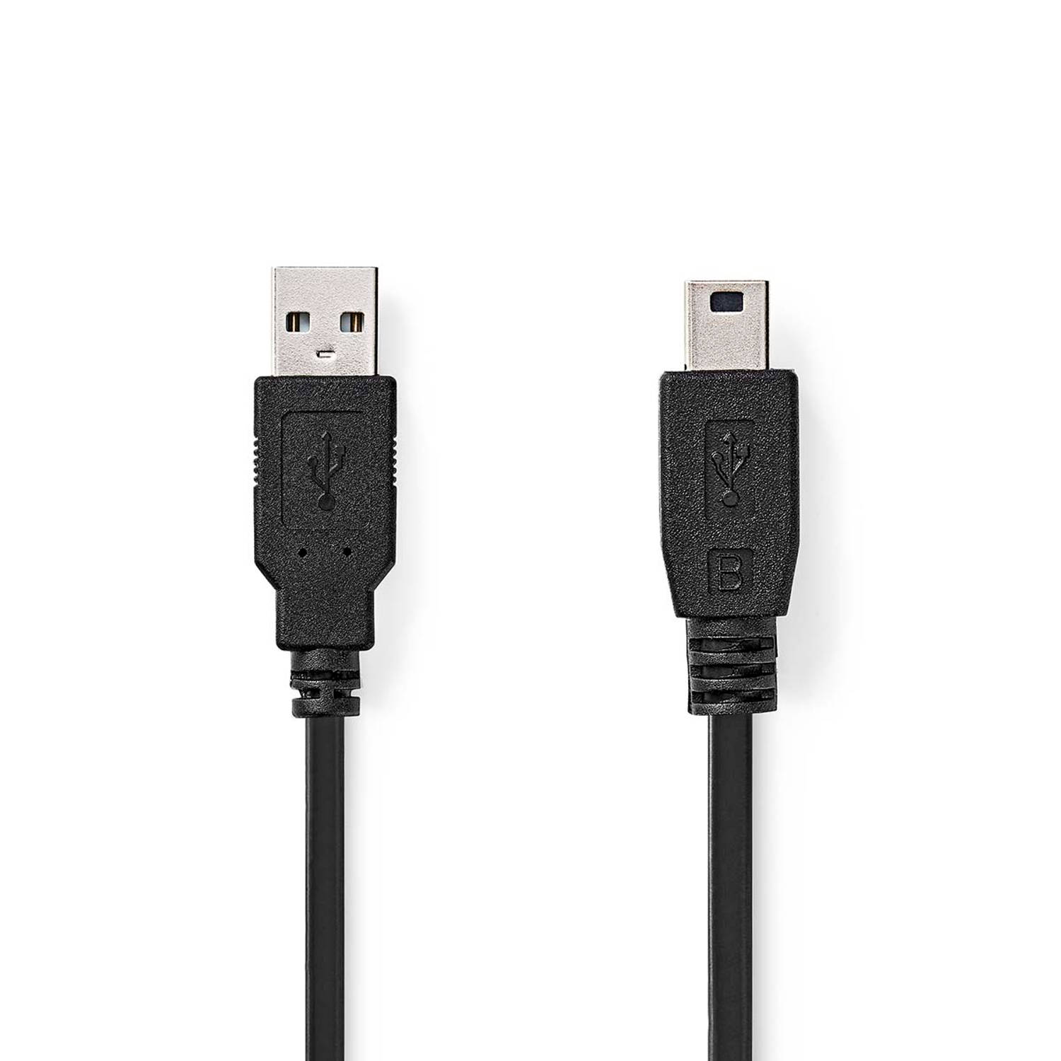 Nedis USB-Kabel - Zwart - 1.00 m