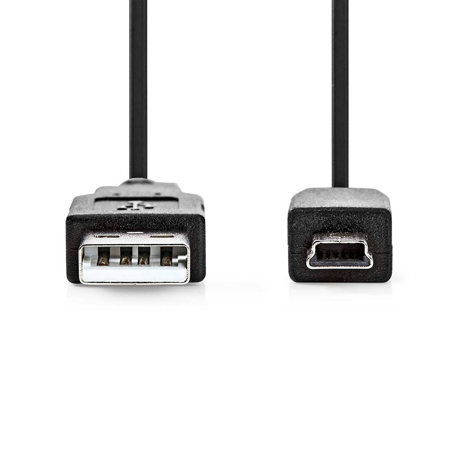 USB 2.0-Kabel | A Male Mini 5-Pins Male | 5,0 m | Zwart