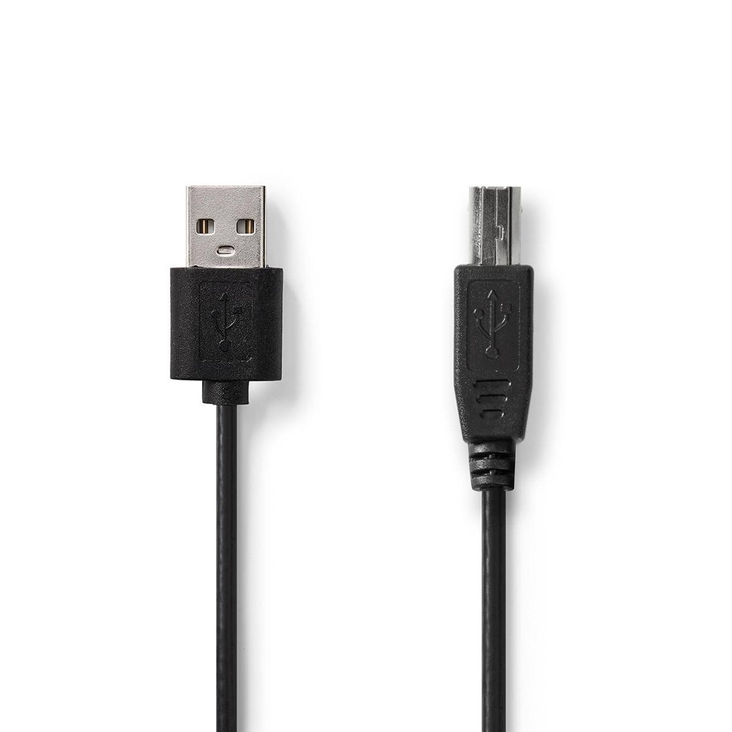 Kabel USB 2.0 | A male USB-B male | 3,0 m | Zwart