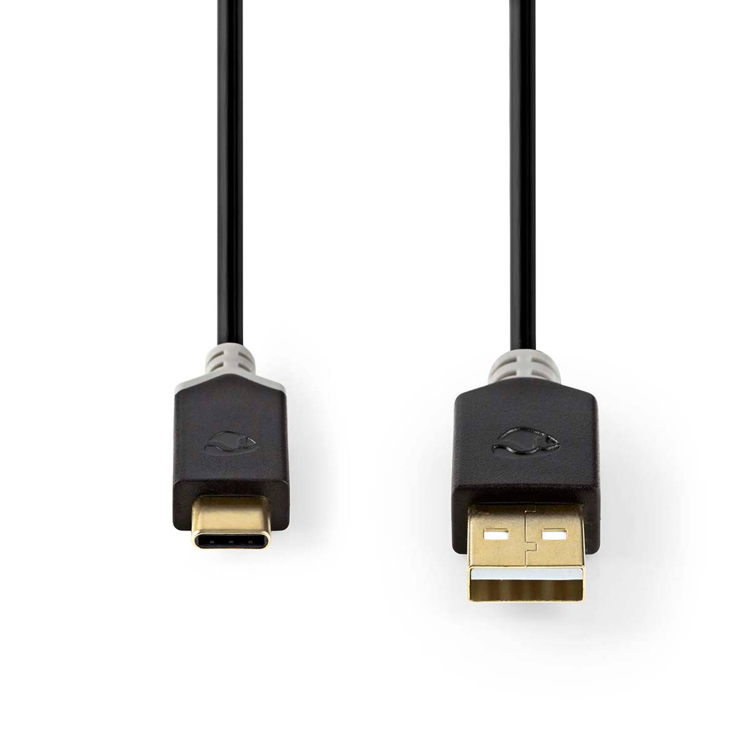 Kabel USB 2.0 | Type-C male A male | 1,0 m | Antraciet