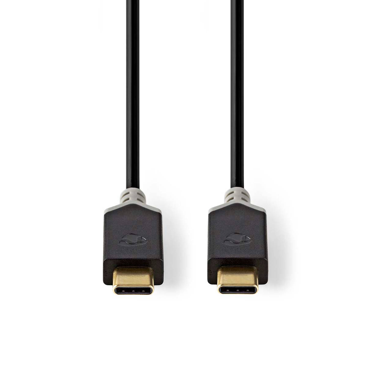 USB 3.1-kabel (Gen1) | Type-C male Type-C male | 1,0 m | Antraciet