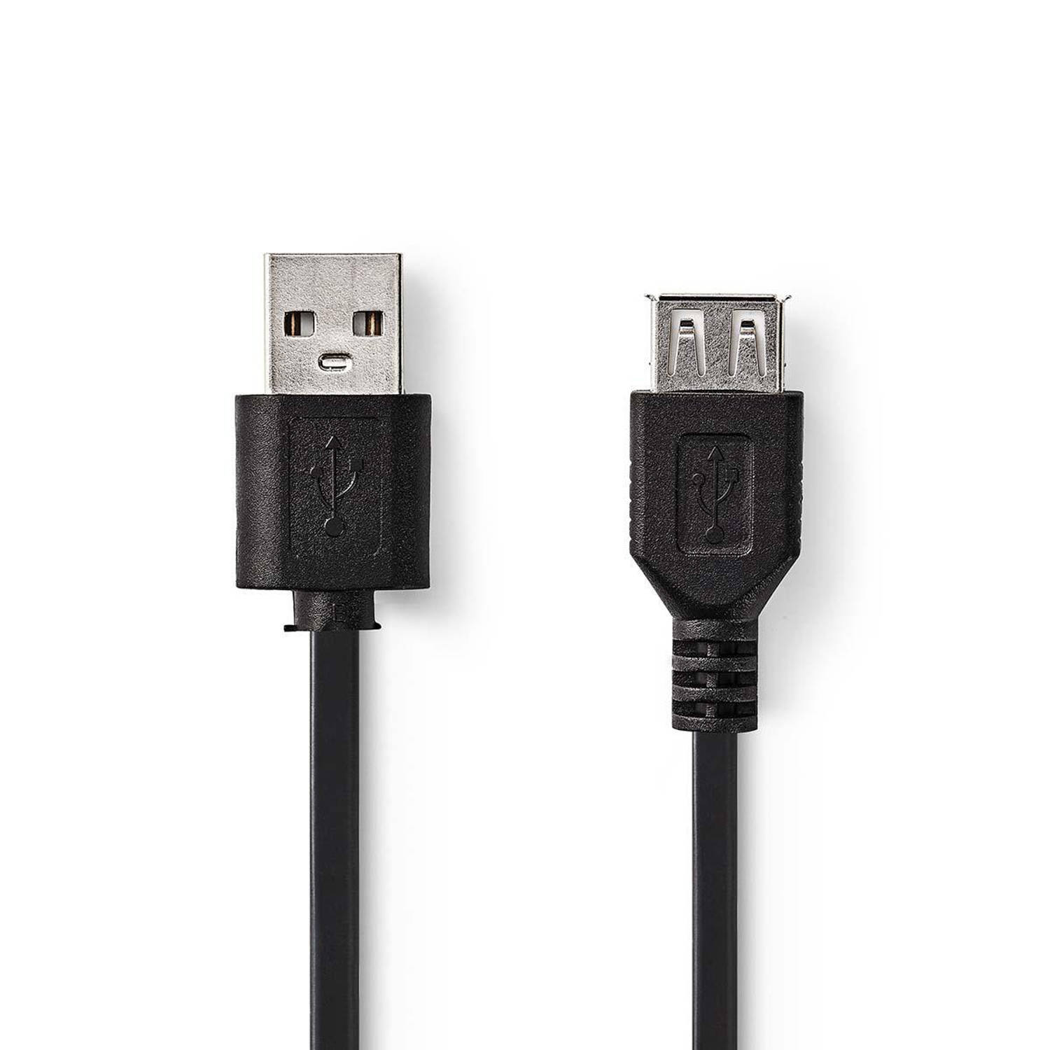 Kabel USB 2.0 | A male USB A female | 1,0 m | Zwart