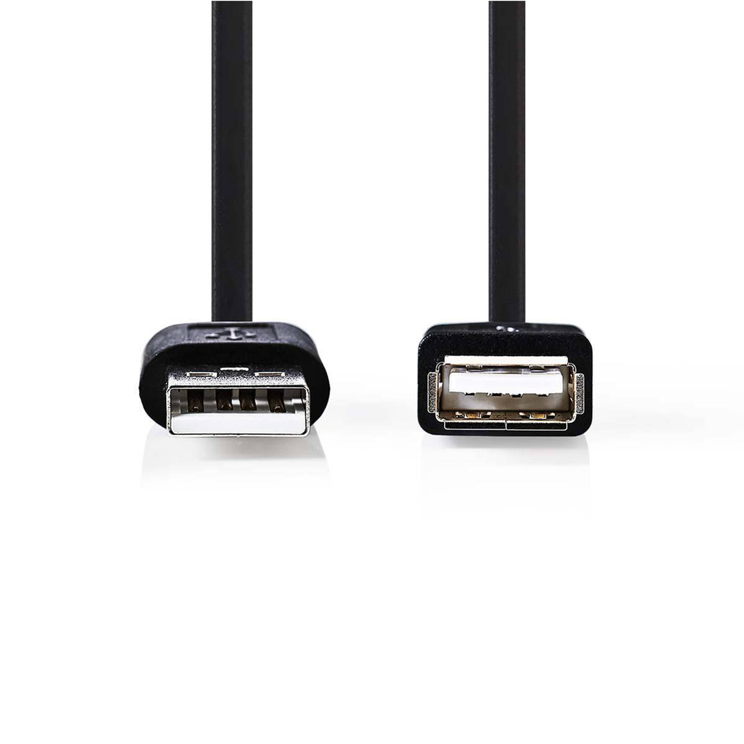 Kabel USB 2.0 | A male USB A female | 3,0 m | Zwart