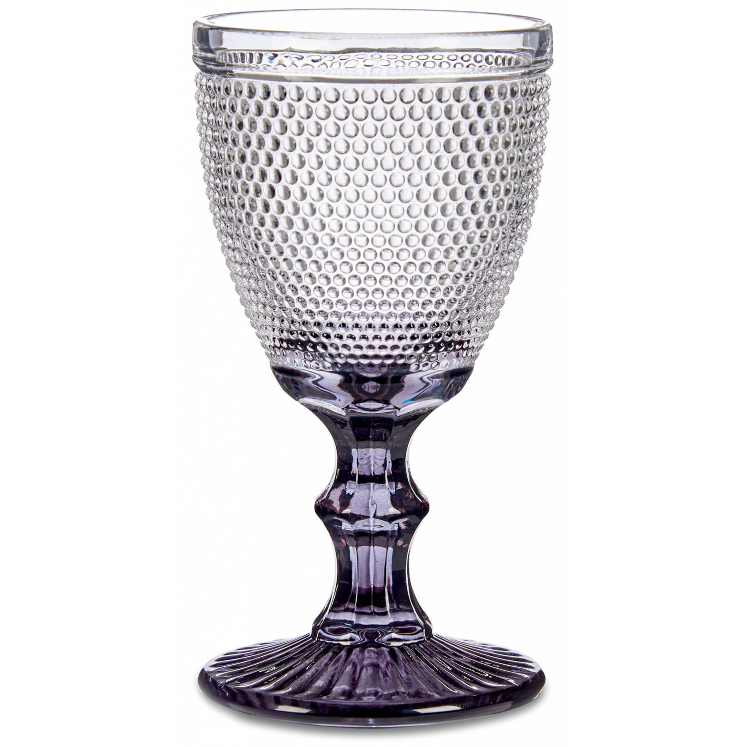 Vivalto Wijnglas 250 Ml Glas Transparant/antraciet